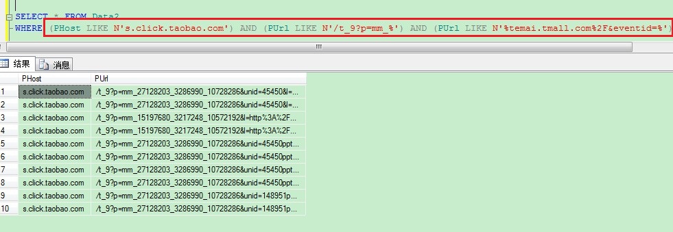 where条件里 用变量跟用字符串结果不一样