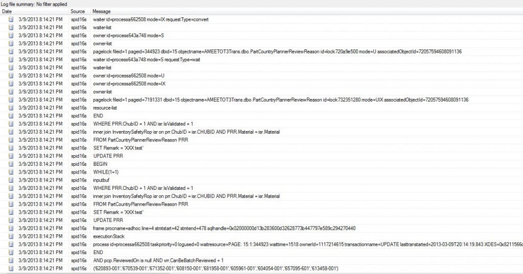 SQLSERVER2008 死锁有关问题