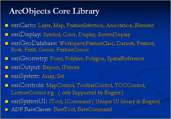 ArcObjects API PPT