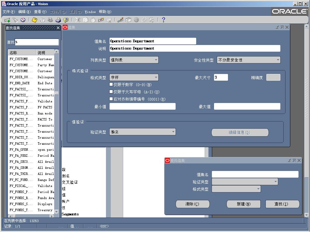 ϵͳʩûֵ֮Ҵ루Value Set and Lookup Code