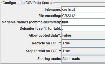 CSV Data Set Config й
