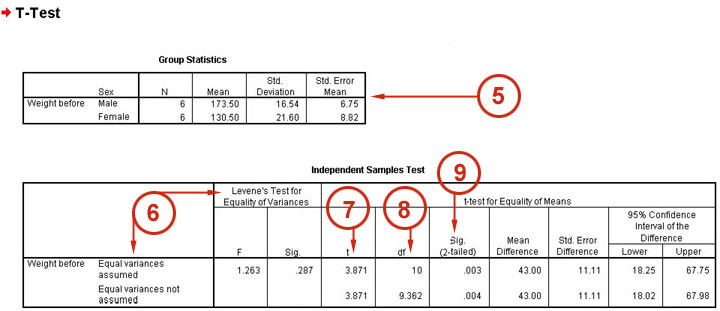 spss t
