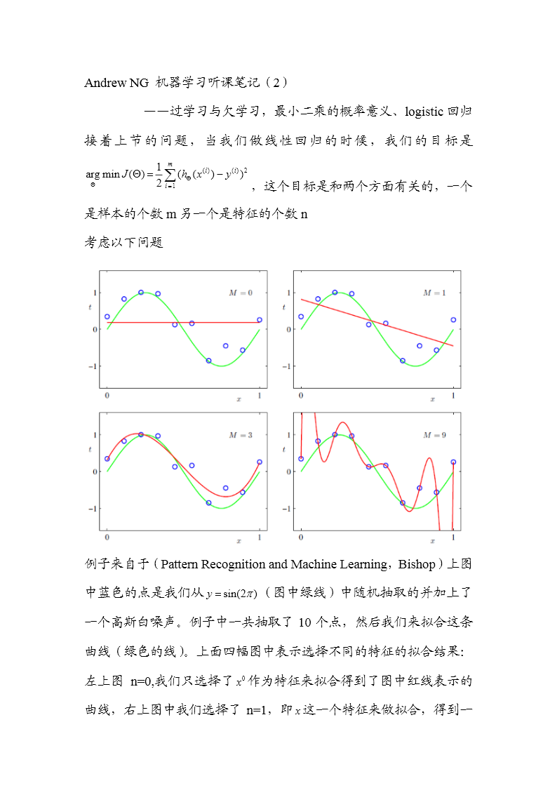 Andrew NG ѧϰǣ2ѧϰǷѧϰС˵ĸ塢logisticع