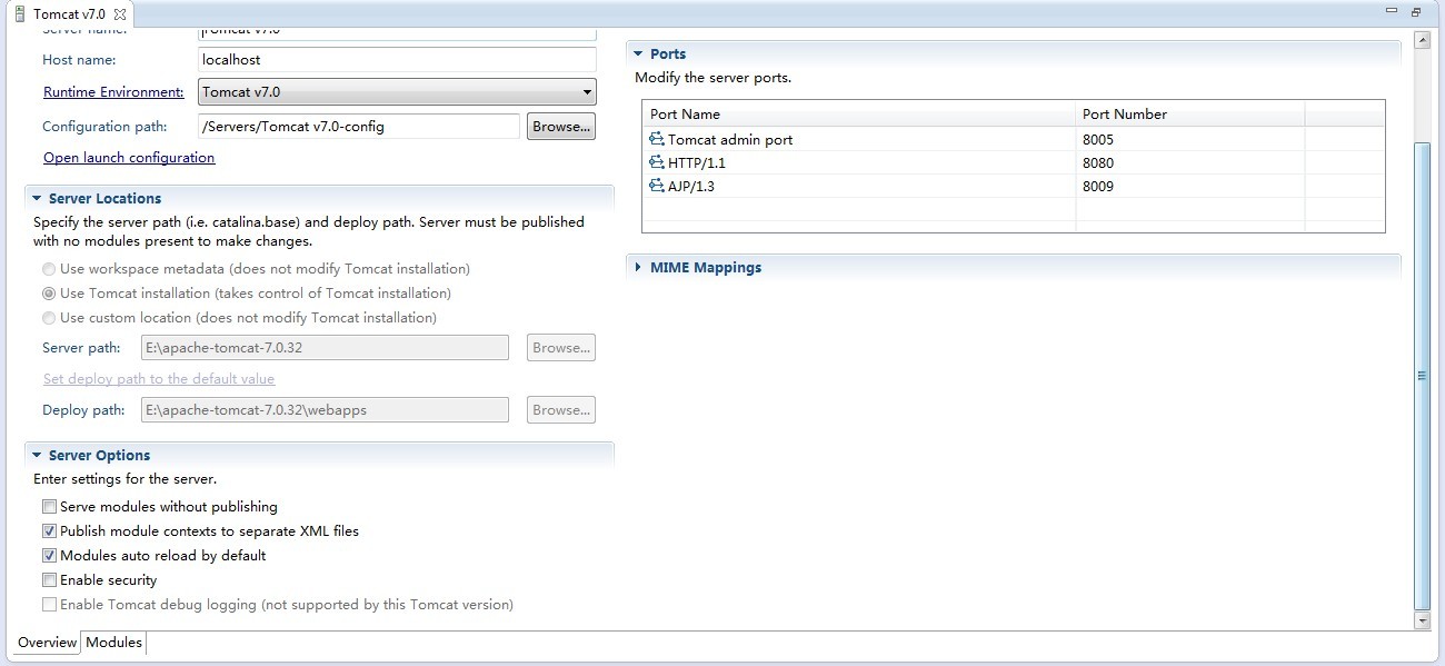 win7+eclipse-jee-juno-win32+apache-tomcat-7.0.32 环境筹建