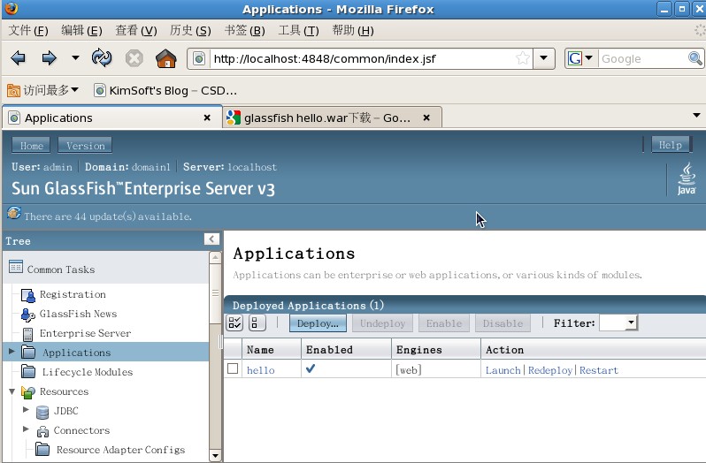 װRedHat Linux 5  Glassfish v3¡