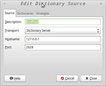 Linux mint 13 - Dictionary 䱸