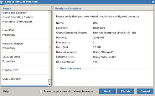 使用 VMware Server2 在 Oracle Enterprise Linux 下安装 Oracle11gR2 RAC