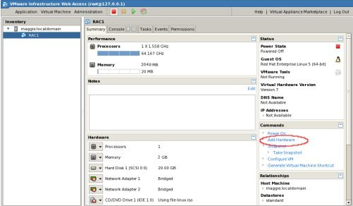 使用 VMware Server2 在 Oracle Enterprise Linux 下安装 Oracle11gR2 RAC