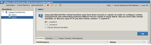 使用 VMware Server2 在 Oracle Enterprise Linux 下安装 Oracle11gR2 RAC