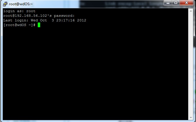 Ӧ��putty����VirtualBox�е�Linux