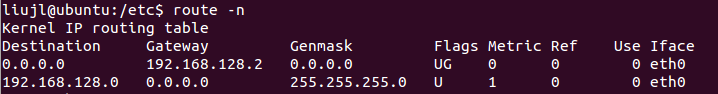 linux网络下令之route