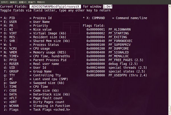 linux top下令查看内存及多核CPU的使用讲述