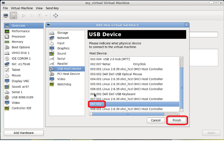 linux kvm 虚拟系统中蓝牙装置的添加