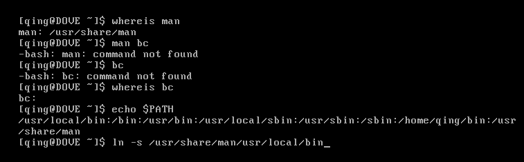 centos6.4 linuxman  bc޷ʹãʾҲӦν