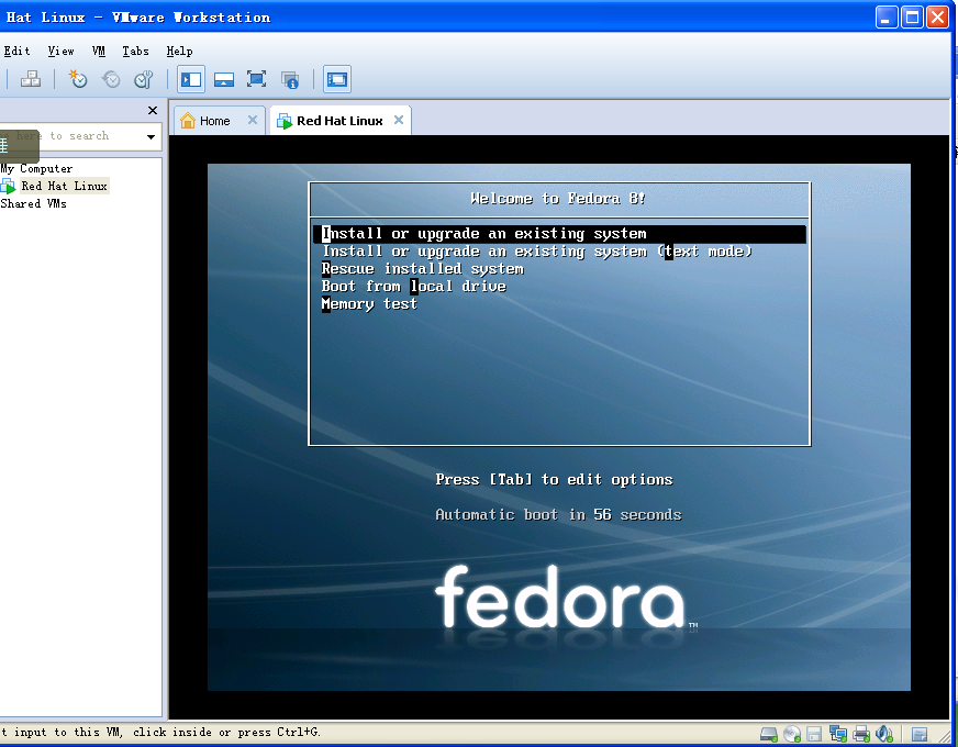 VMware Workstation 9.0װFedora 8  Linuxϵͳ