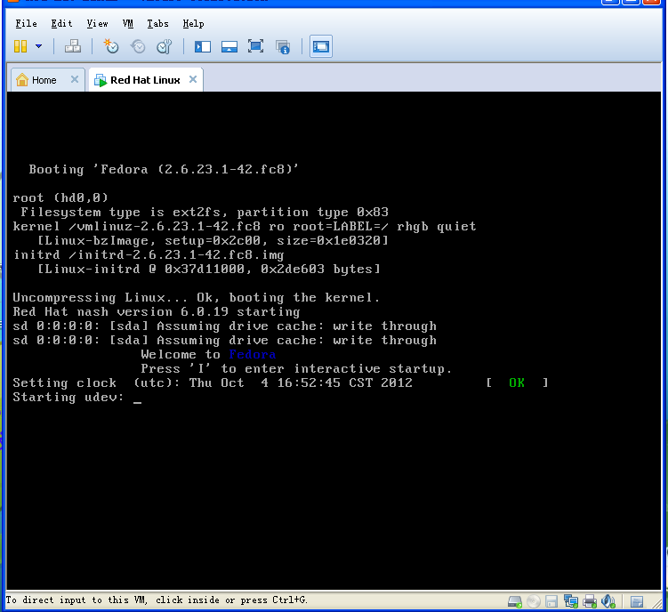 VMware Workstation 9.0װFedora 8  Linuxϵͳ