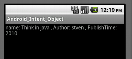 应用意图在Activity之间传递数据小插曲_传递对象