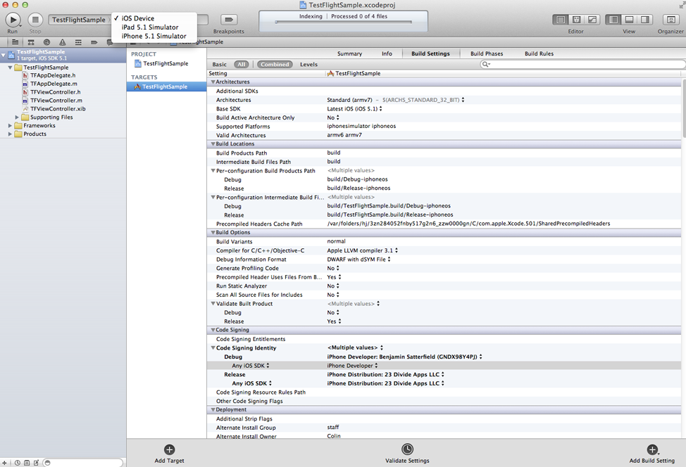 ôһipa How to create an IPA (Xcode 4.3)