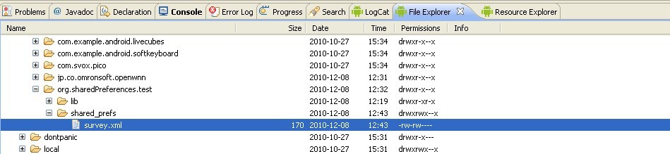 SharedPreferences 的用法(2)