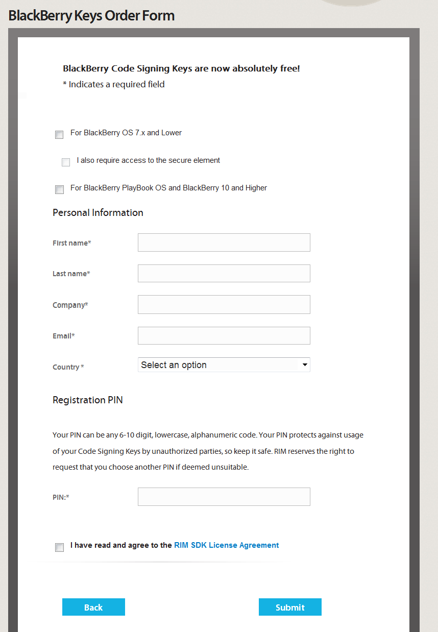 怎么为BB10 Cascades环境安装应用签名