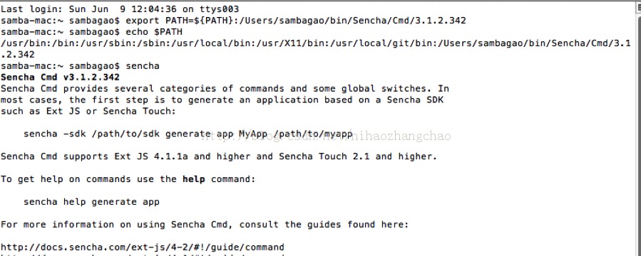 Sencha Touch  MACϸĿ