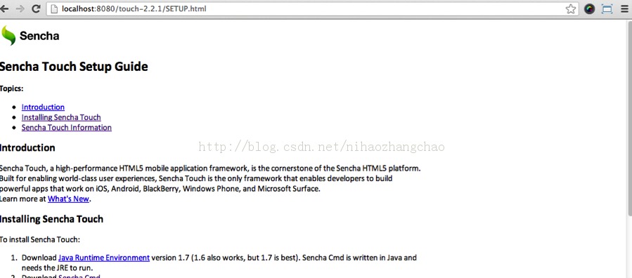 Sencha Touch  MACϸĿ