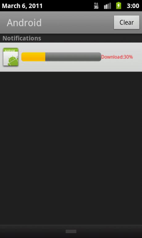 NotificationչʾProgressBar