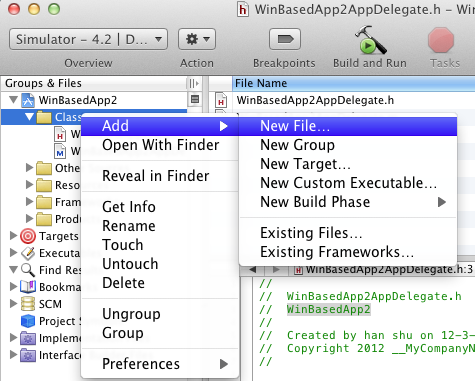 透过Window-based Application创建项目(二)