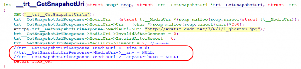onvif�淶��ʵ�֣�onvif�������õ��Է��� �ͳ�����segmentation fault�쳣