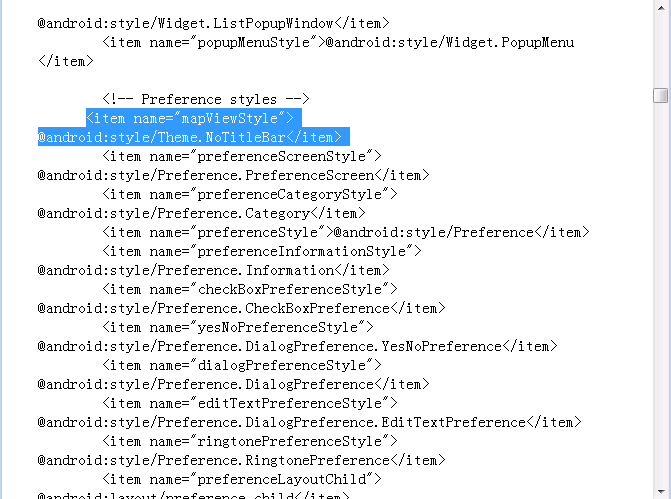 解决新版Eclipse Juno 在Android google 地图 开发时的 地图ViewStyle bug
