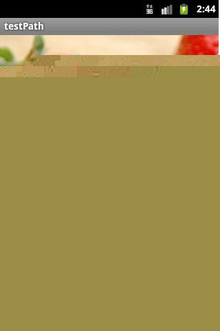 android 用canvas.clipPath 画不规则的Bit地图