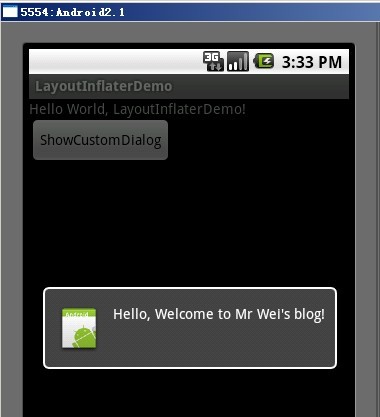 Android LayoutInflater的应用