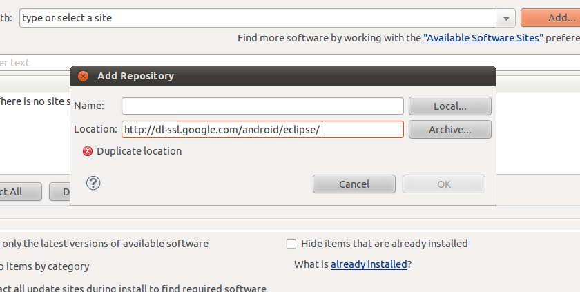 Ubuntu上Android sdk安装注意事项.
