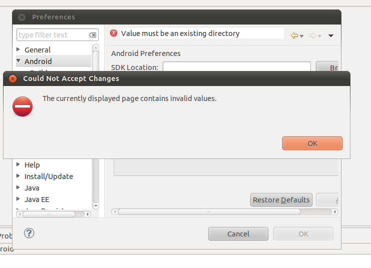 Ubuntu上Android sdk安装注意事项.