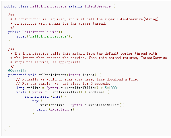 android  services 施用