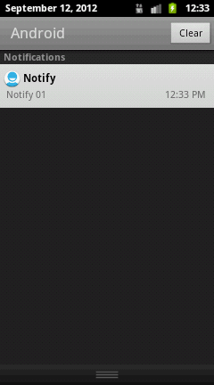 Android Ӧ�ÿ������� - ״̬����ʾ��Notification��NotificationManager��