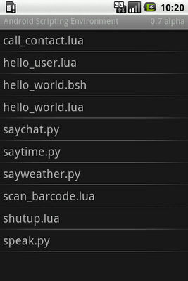 Android Scripting Environment下手玩