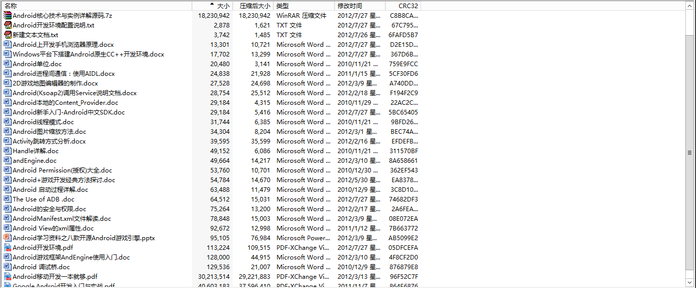 ���ٸ�Android�����γ̺������ռ������������