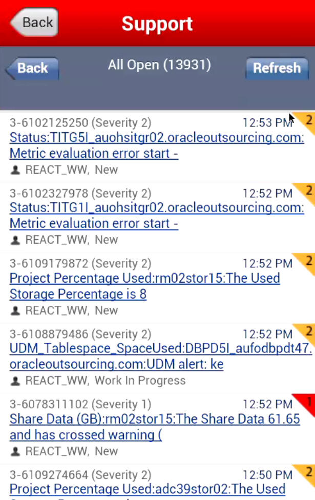 Oracle Android Apps - 'Oracle Now'