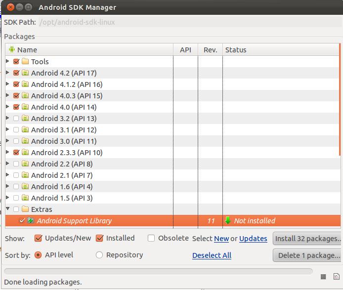 ubuntu上搭建android开发环境