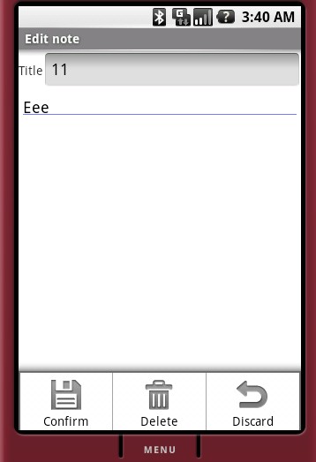 Android札记之二：改进的NotePad Demo