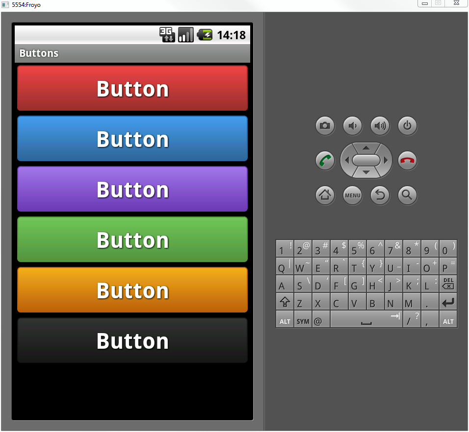 运用Android自定义格式的定义Button