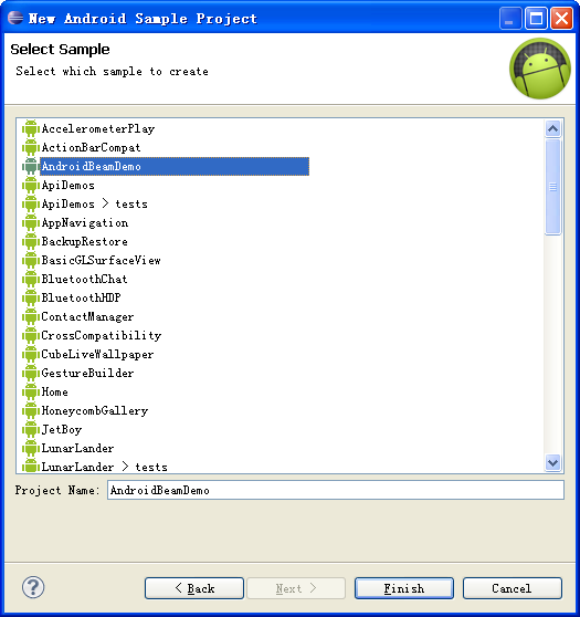 怎么导入android sdk 的 sample中的源码