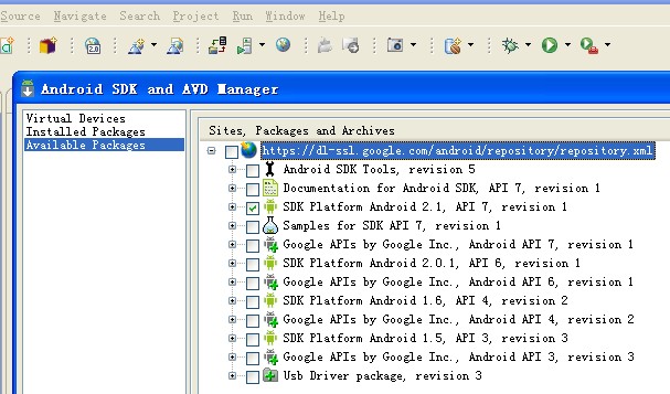 android开发环境筹建（转）