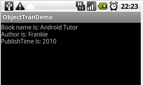 Android中Intent传送对象的两种方法(Serializable,Parcelable)