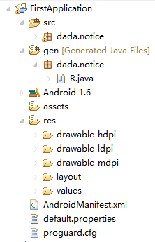Android ѧϰ���� һ��Ŀ¼�ṹ