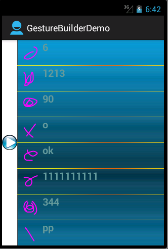 Android        建立自个儿的手写笔画图案    Gesture  Builder