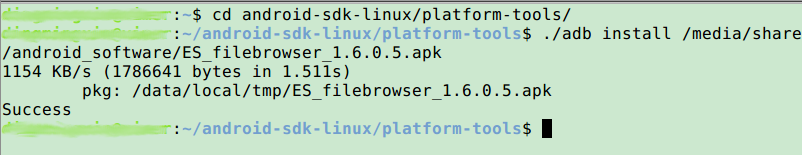 ubuntu上给android虚拟机安装apk软件