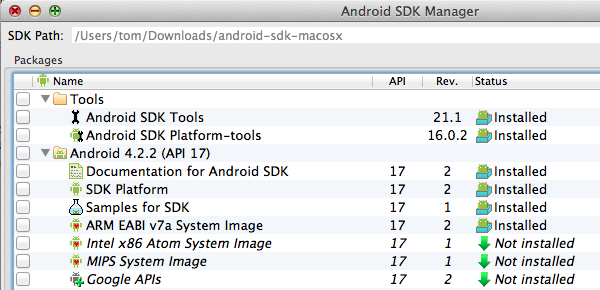 高速升级已安装的 Android SDK 和 ADT 插件