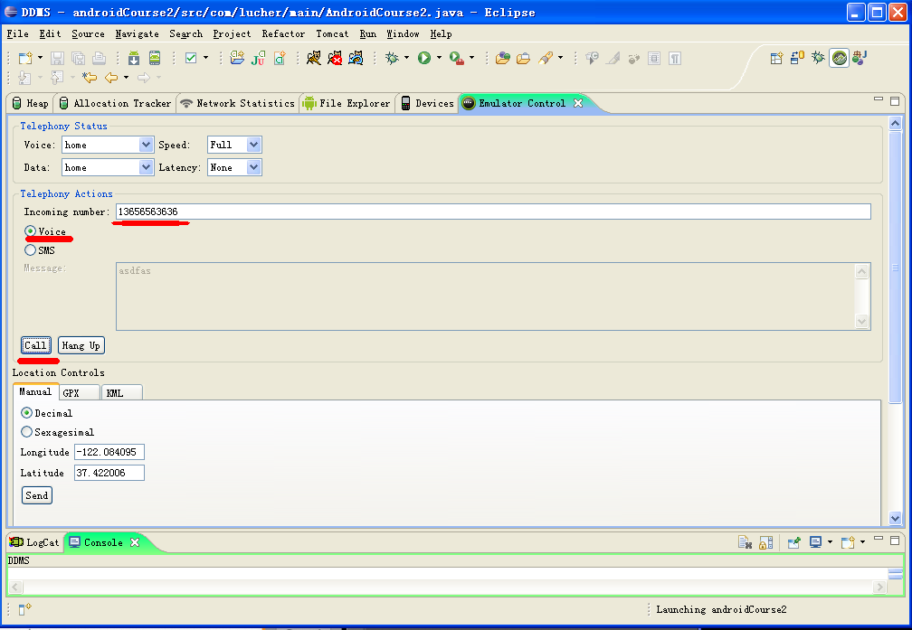 androidģ�����������DDMSģ������Ͷ���-��ͼ˵��